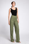 CLIVE Sailor High Waist Trousers (Olive)