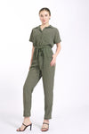 ELUA Jumpsuit with Belt (Olive)