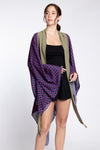 HUMPHRIES Two-Way Draped Kimono (Multi Olive Combi)