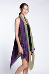 HUMPHRIES Two-Way Draped Kimono (Multi Olive Combi)