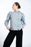 KYLIE Side Placket Top (Gray)