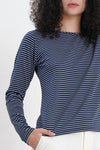 EHAKO Striped Pullover (Navy)