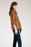 ARLES Draped Tie Shirt (Spice)