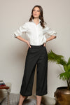 SELLAH Flap Cropped Pants (Black)