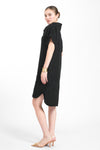 YOKO Origami Collar Dress (Black)